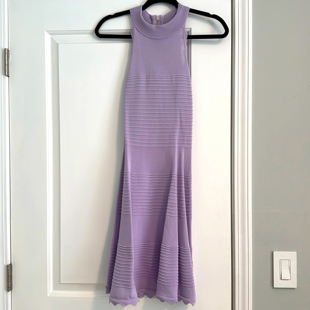 Eliza J Lavender Sleeveless Dress